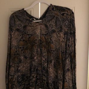 Free People Long Sleeve Top with Lace